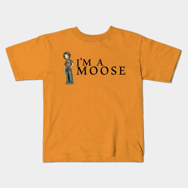 Moose Kids T-Shirt by AmberStone